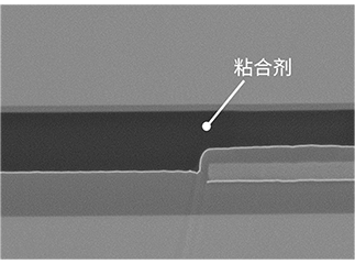 晶圆键合截面/台阶上